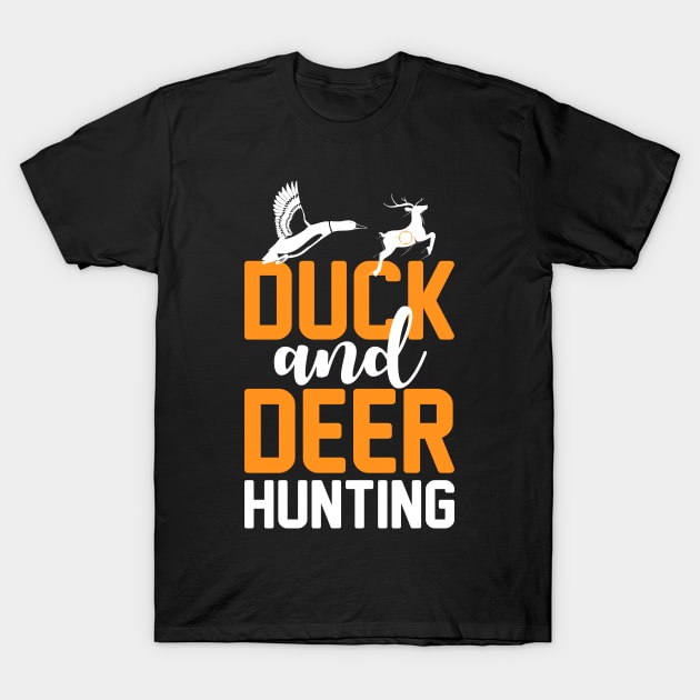 Deer and Duck Hunting T-Shirt by salimax